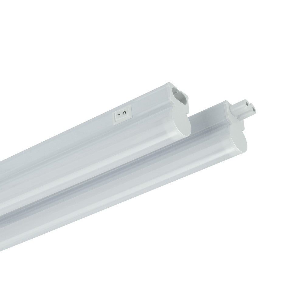 Skabskontakt T5 7W - 600mm, varm hvid, 230V, 120°, IP20, hvid, til/fra.