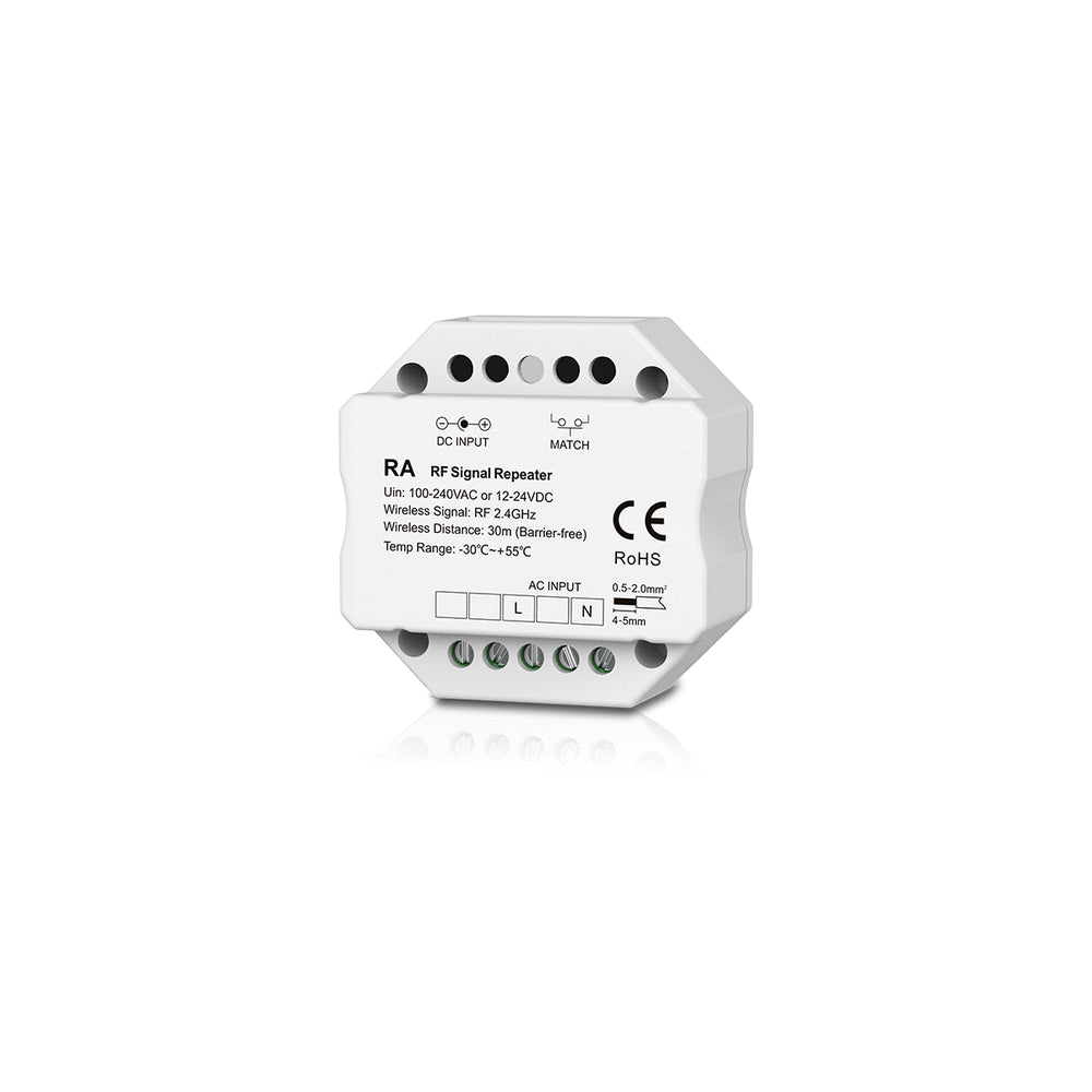 LEDlife rWave signalforstærker - RF, 230V, til brug med 12V/24V LED-lysprodukter