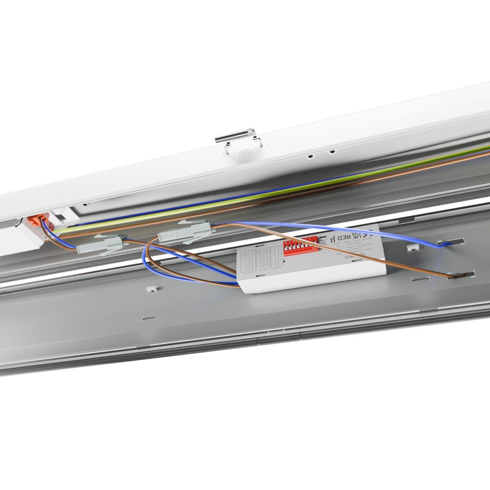 LIMEA Gigant Pro 55W/50W/45W/35W - Vandtæt LED Belysning 1500mm, Neutral Hvid, 230V, 120°, IP66, IK10, 1490x72x70mm