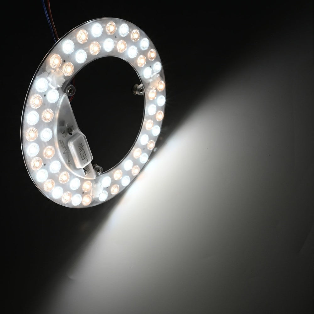 24W LED indsats med linser, flicker free - Ø21,5 cm, CCT 5i1, erstat G24, cirkelrør og kompaktrør - 2600lm, RA86, 230V entrébelysning