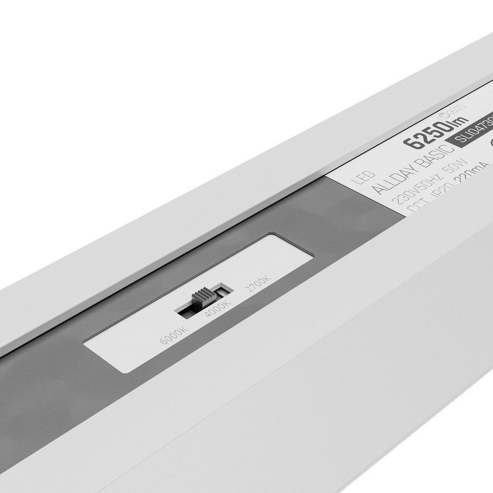 Allday Basic 50W LED Loftlampe - Hvid, 5000lm, RA80, 5 års garanti