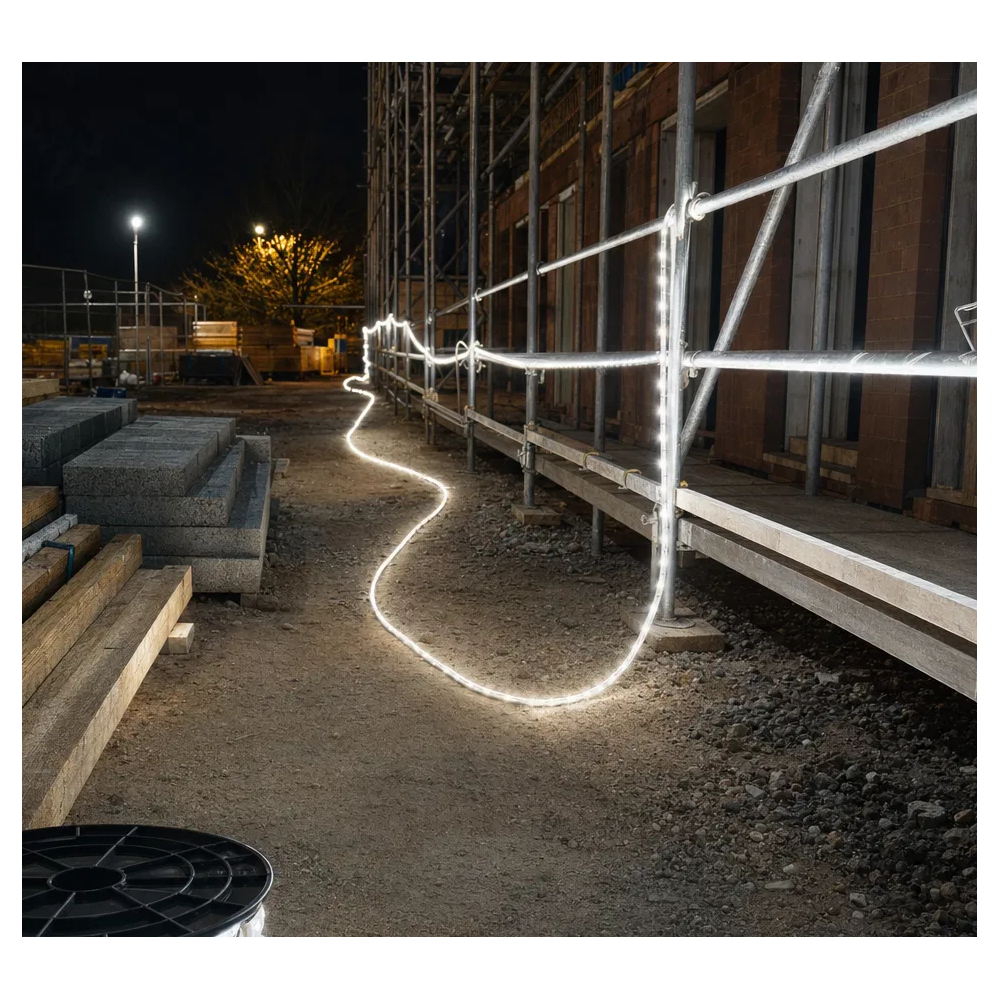 50m LED strip arbejdslys IP67, 60 LED/m, 5W/m, 500 lm/m, 125W, 230V, RA80, 12500lm