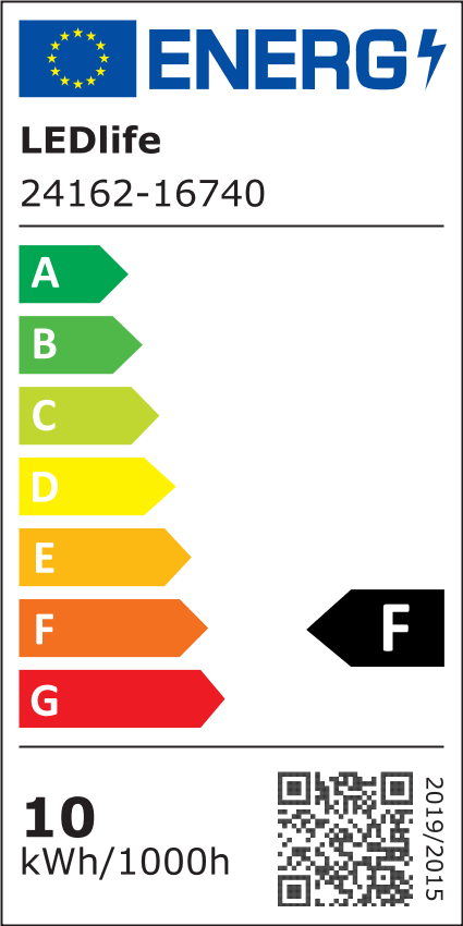 10m LED strip RA98, 10W/m - IP20, 24V, 120 LED pr. meter - Hvidt lys med høj farvegengivelse