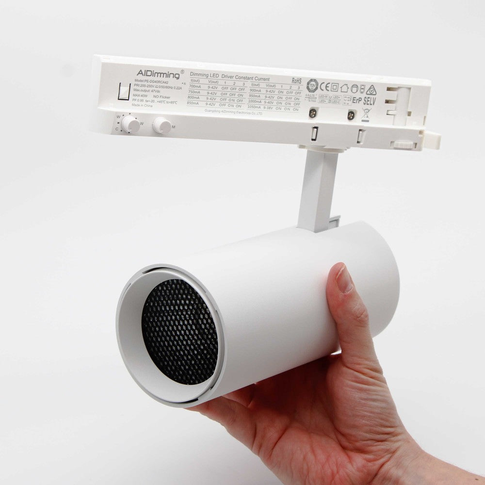 LEDlife PRO-CCT dæmpbar skinnespot 30W - Justerbar CCT + lysstyrke, 120lm/w, RA92, 3900lm, Flicker free