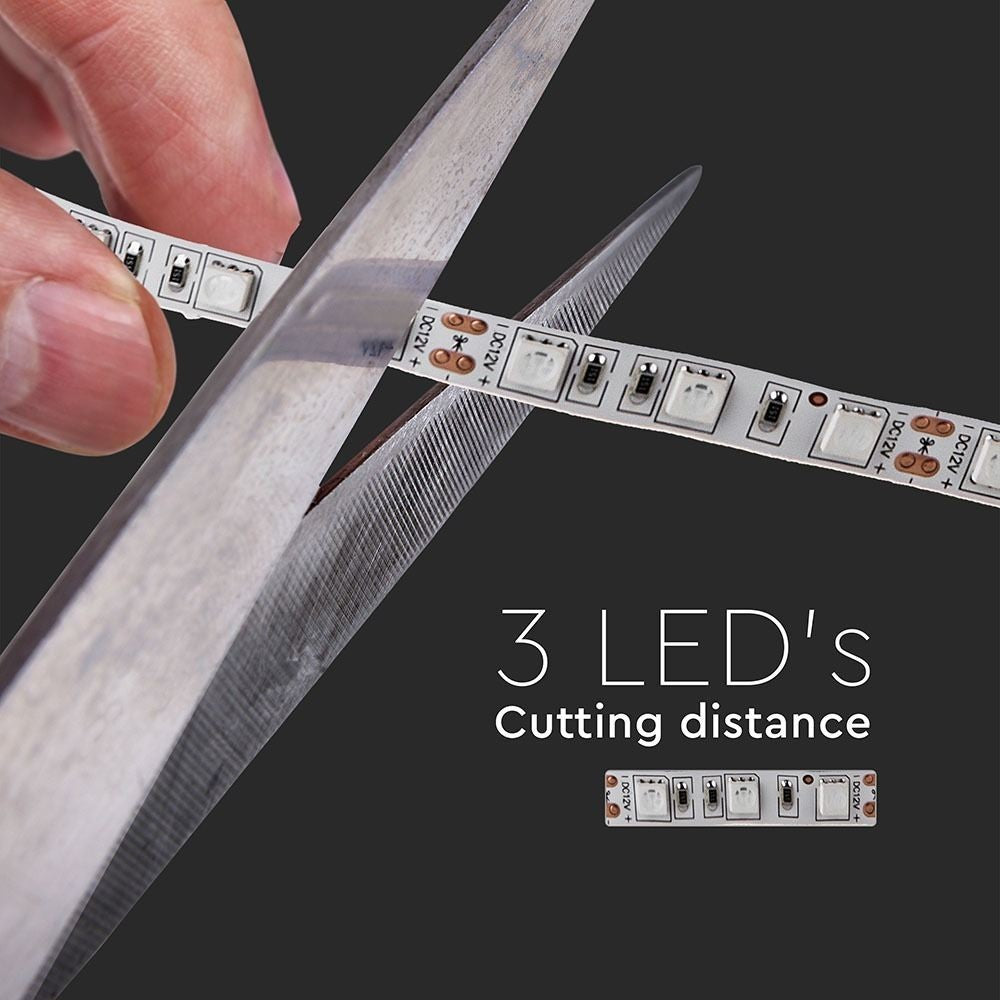 V-Tac LED Strip - 5m, IP20, 60 LED pr. meter, 10,8W/m