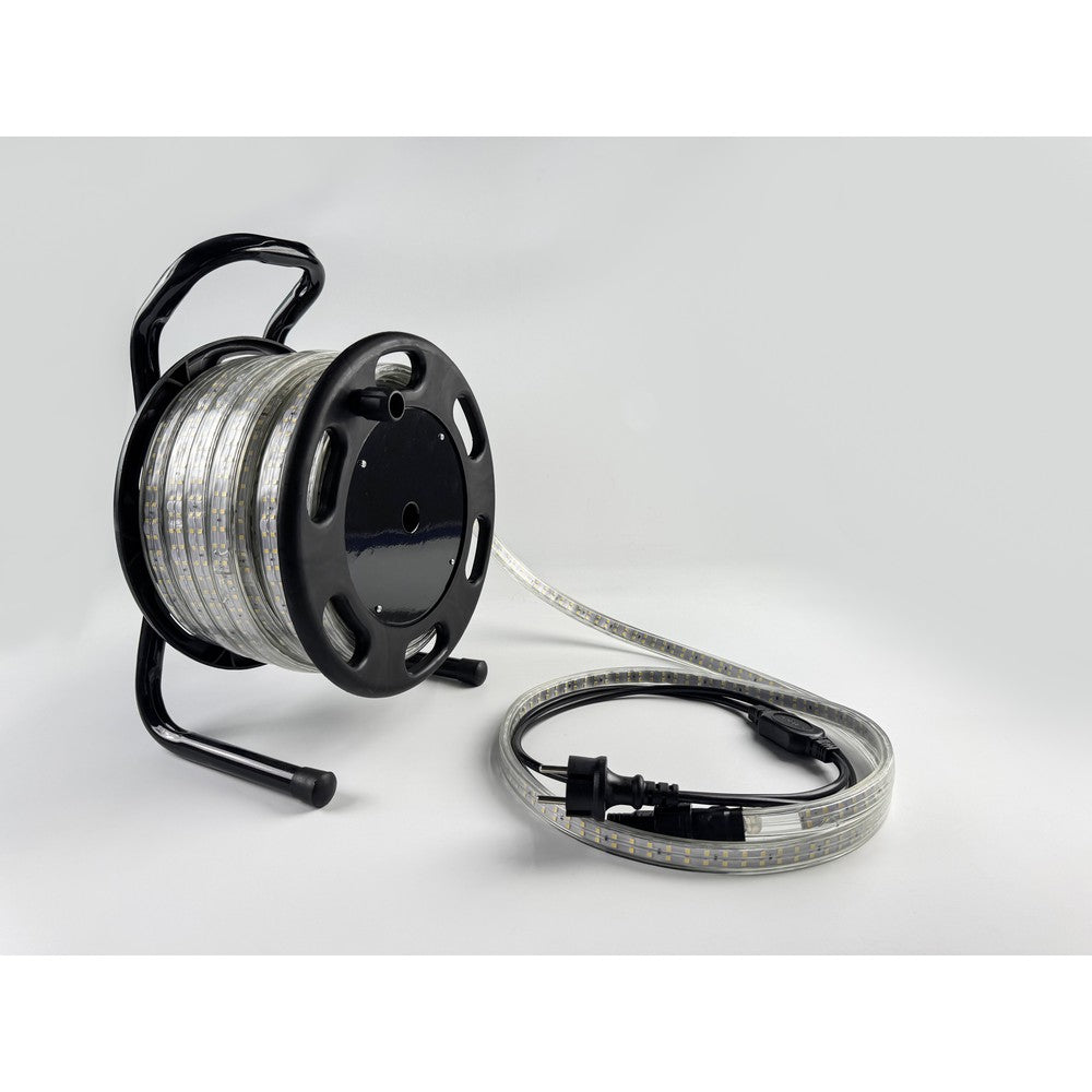 25m 360° arbejdslys LED strip på tromle - 230V, IP67, 360 LED/m, 12W/m, 1500 lm/m - 300W, 37500lm