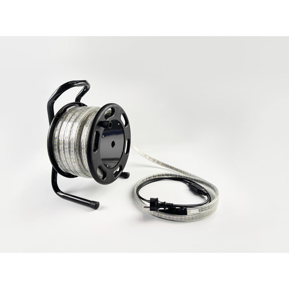 50m 360° LED strip arbejdslys på tromle - 230V, IP67, 360 LED/m, 12W/m, 1500 lm/m, 600W, 75000lm