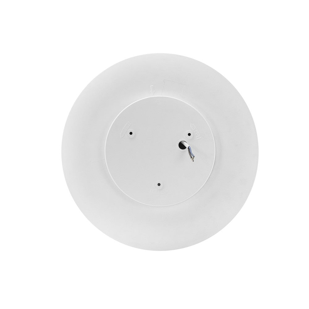 Nymphea Proxi PIR 18W LED Loftlampe - Varm Hvid, 230V, 120°, IP54, Ø300x60mm, Rund, Hvid