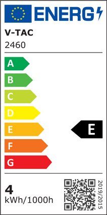 V-Tac 4,8W/m stænktæt LED strip - 5m, IP65, 30 LED pr. meter, 12V, RA80