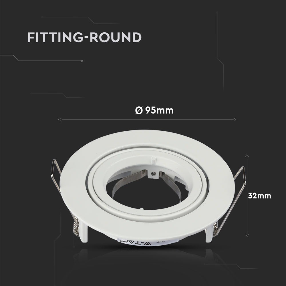 VT-775 GU10 FATNING RUNDT - HVID