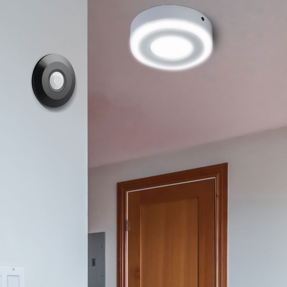 PIR loftsensor sort (flad) - LED op til 1000W