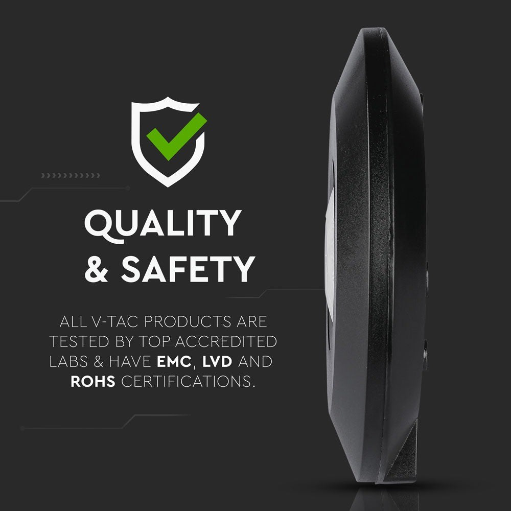 PIR loftsensor sort (flad) - LED op til 1000W