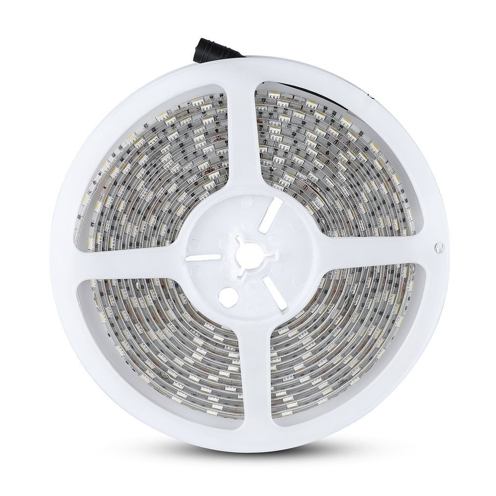 V-Tac 10,8W/m Stænktæt LED Strip - 5m, 60 LED pr. meter, IP65