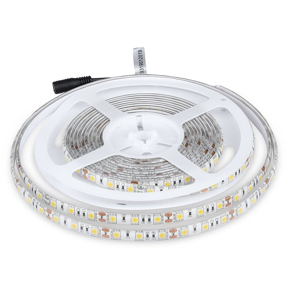 V-Tac 10,8W/m Stænktæt LED Strip - 5m, 60 LED pr. meter, IP65