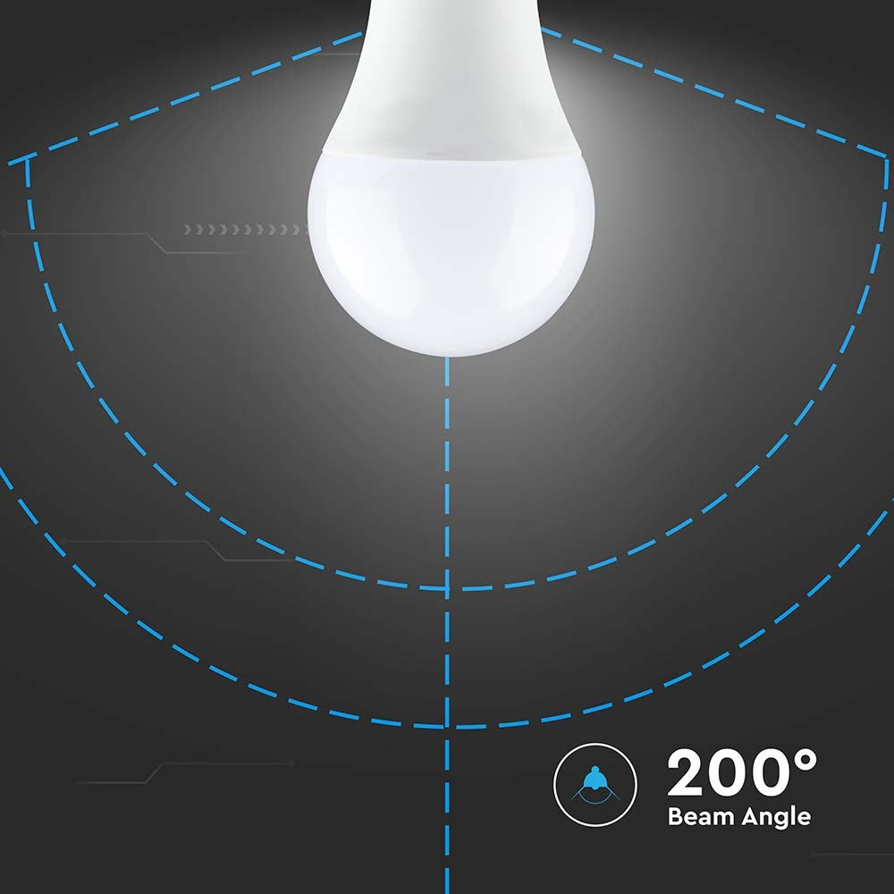 8,5W A60 LED-Pære B22 - Termoplast, 4000K, 806lm, RA80 - Energibesparende lyskilde til B22-fatning, ideel til naturligt hvidt lys.