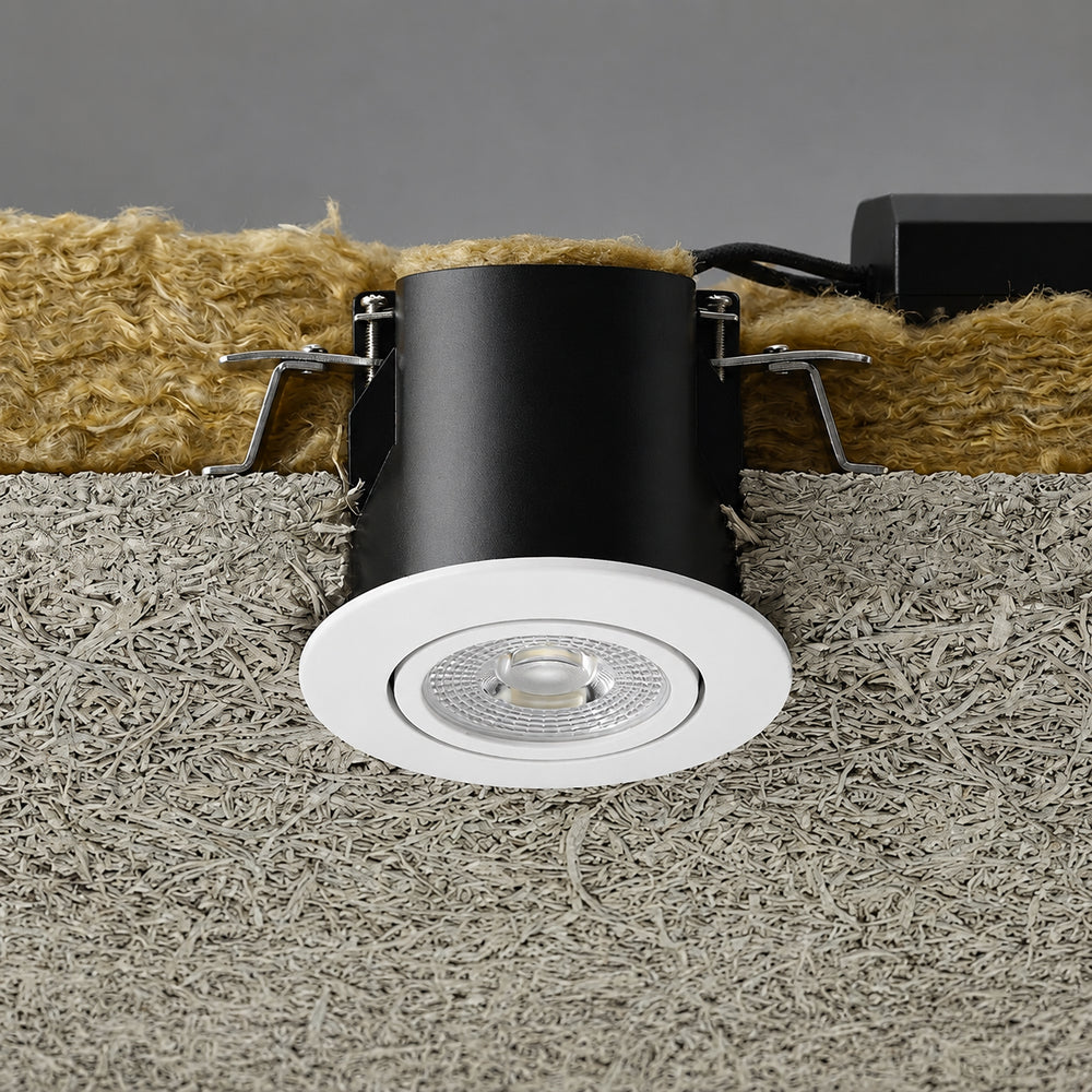 LEDlife indbygningspot Inno88 - GU10, mat hvid, IP44, godkendt i isolering (230V)