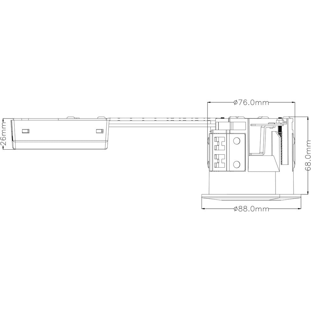 LEDlife indbygningspot Inno88 - GU10, mat hvid, IP44, godkendt i isolering (230V)