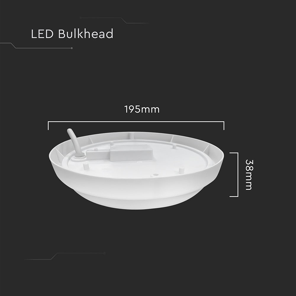 18W LED Væglampe - 3000K, 1820lm, RA80, IP54, Varm Hvid Farvetemperatur - Moderne og Effektiv Vægbelysning til Indendørs og Udendørs Brug