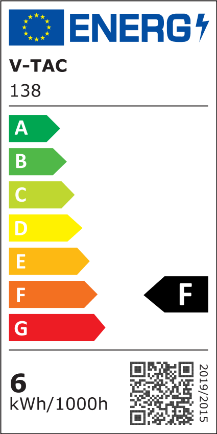 V-Tac 6W LED spotpære - Samsung LED chip, R50, E14, 450lm, RA80, 5 års garanti