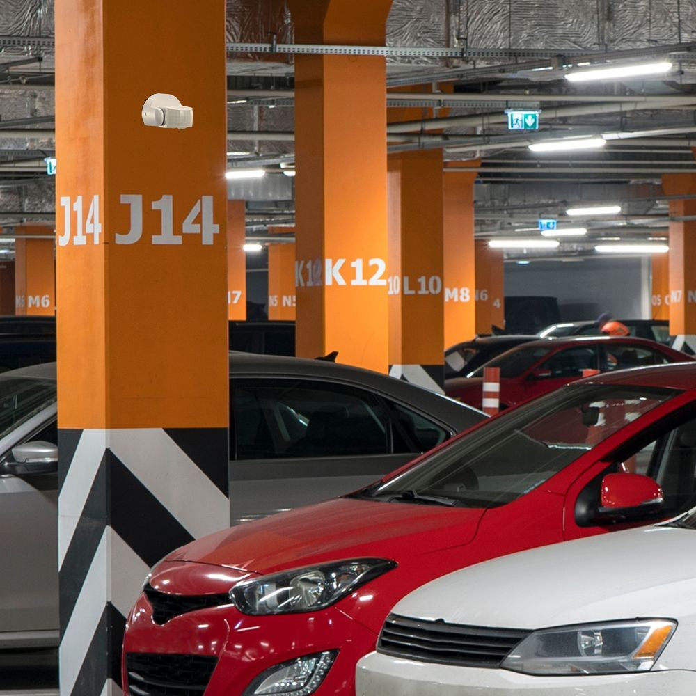 Infrarød Bevægelsessensor 180D, Hvid, IP65, 300W