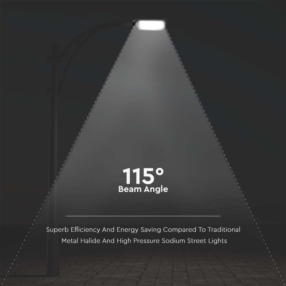 100W LED gadelygte - 4000K, 8700lm, RA70, IP65 - Effektiv og holdbar udendørs belysning