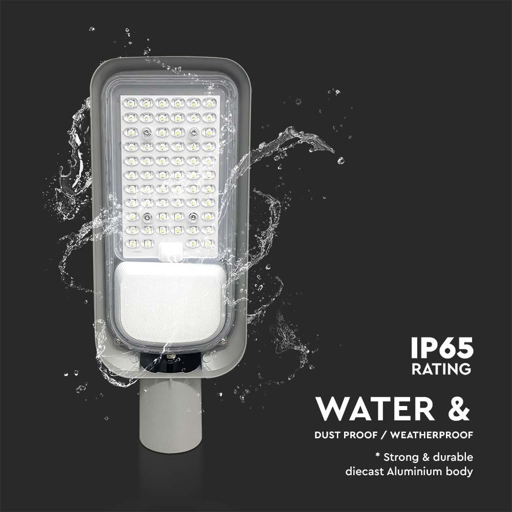 100W LED gadelygte - 4000K, 8700lm, RA70, IP65 - Effektiv og holdbar udendørs belysning