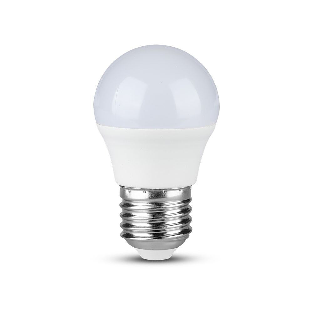 V-Tac 4,5W LED kronepære - Samsung LED chip, G45, E27, 5 års garanti