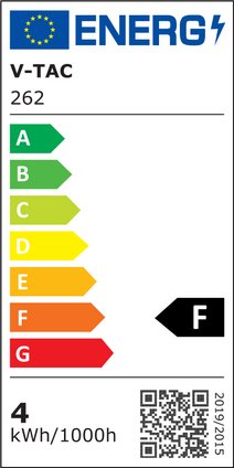 V-Tac 4,5W LED kronepære - Samsung LED chip, G45, E27, 5 års garanti