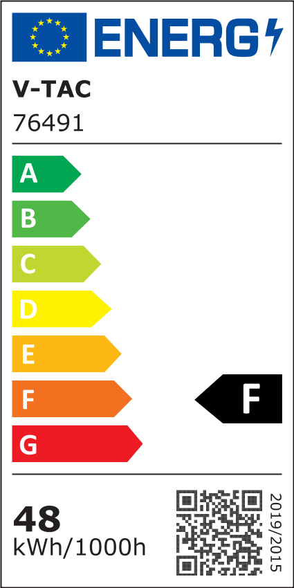 48W LED Kuppellampe - 3000K, kvadratisk, sort ramme, IP44, RA80 - 5160lm