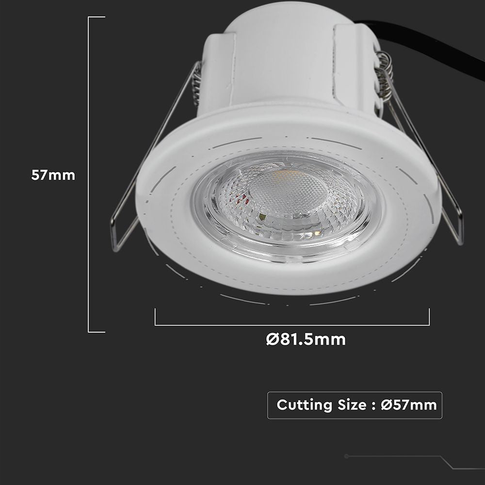 VT-820 Spotlight 5W med Samsung Chip, 4000K, Hvid - 5 års producentgaranti og IP65 beskyttelse