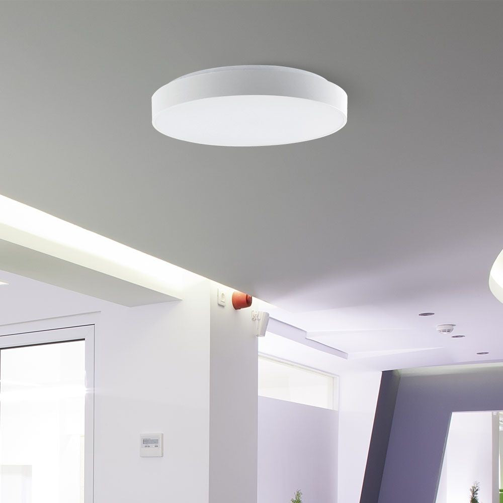 LED Designer Dome Lys 20W - Fjernbetjening, Dæmpbar, Hvidt Dæksel - Effekt: 40W, 4000lm