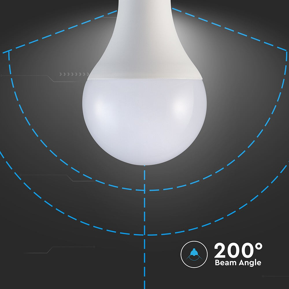 20W LED pære E27 - A80, plastik, 3000K, 2452lm - Energibesparende belysning med varmt hvidt lys til stor fatning (E27)