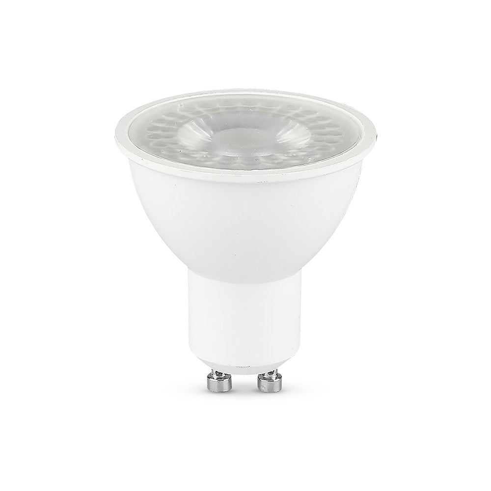 7,5W GU10 Plast Spotlight - Koldhvidt lys (6500K), 38 graders spredning