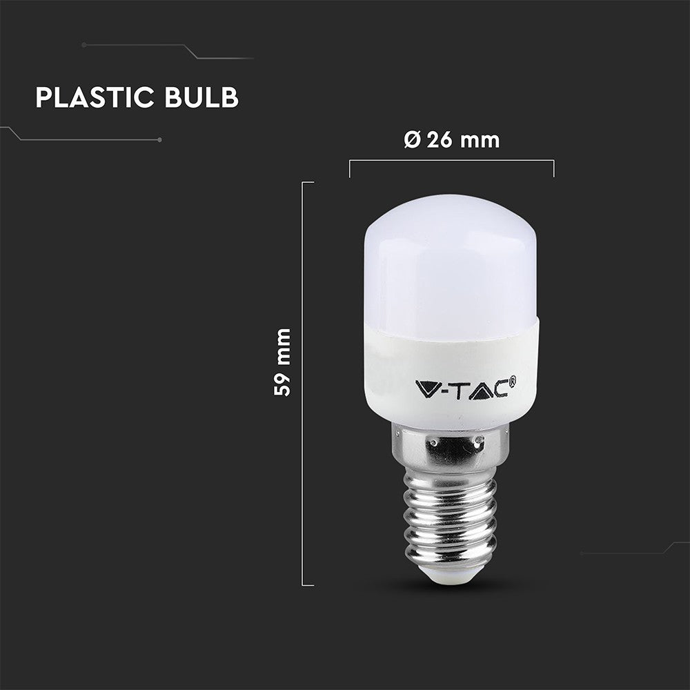 ST26 pære 2W med E14 fatning - plast, varm hvid (3000K), 180lm, RA80