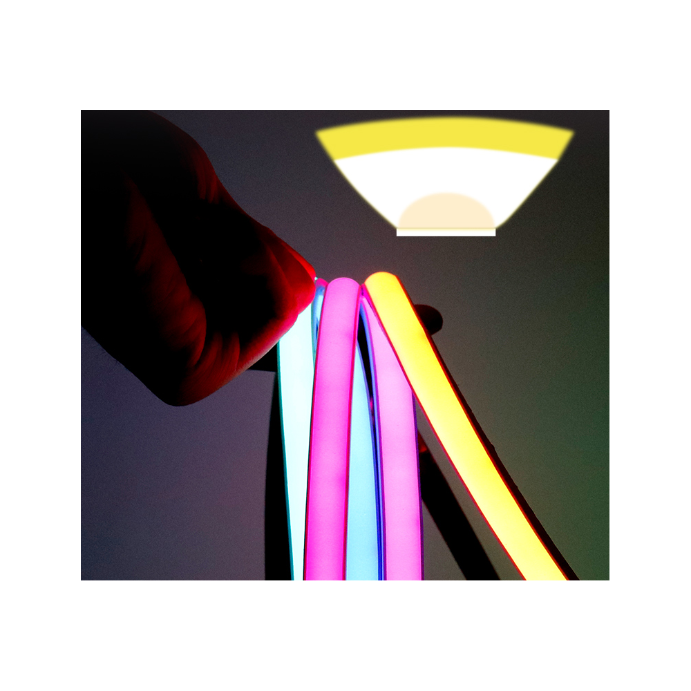 10m Neon RGBIC COB LED strip - 21W/m, 720 LED pr. meter, 24V, IP67 - Udendørs LED strip til farverige lyseffekter