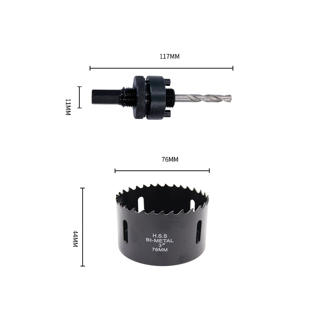 Inno88 Ø76mm Kopbor til Indbygningsspot med Centerbor