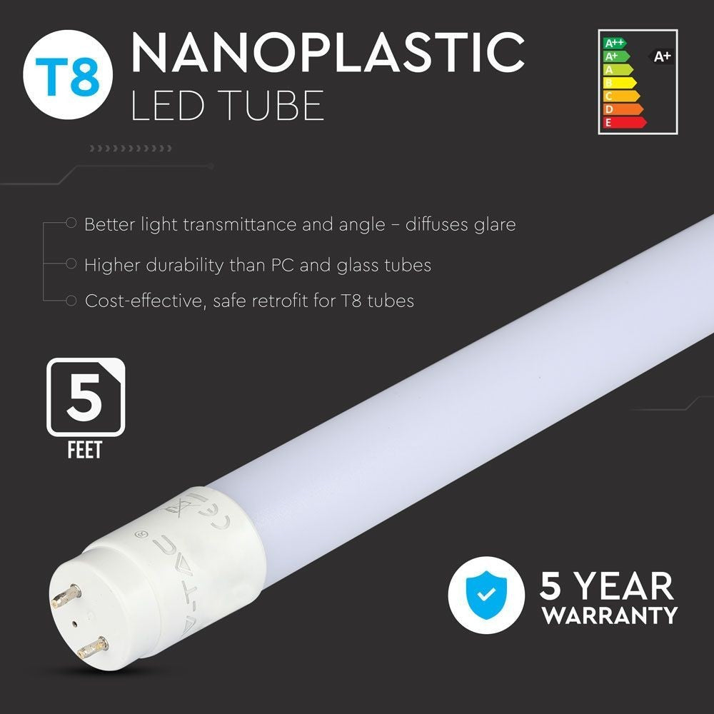 25x Samsung LED rør 150cm - 22W, 5 års garanti, T8, 4000K, erstatter 58W, 230V, 2000lm, RA80
