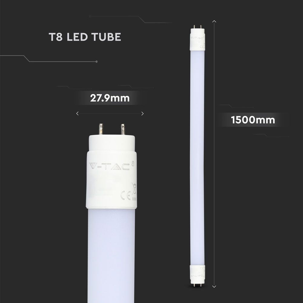 25x Samsung LED rør 150cm - 22W, 5 års garanti, T8, 4000K, erstatter 58W, 230V, 2000lm, RA80