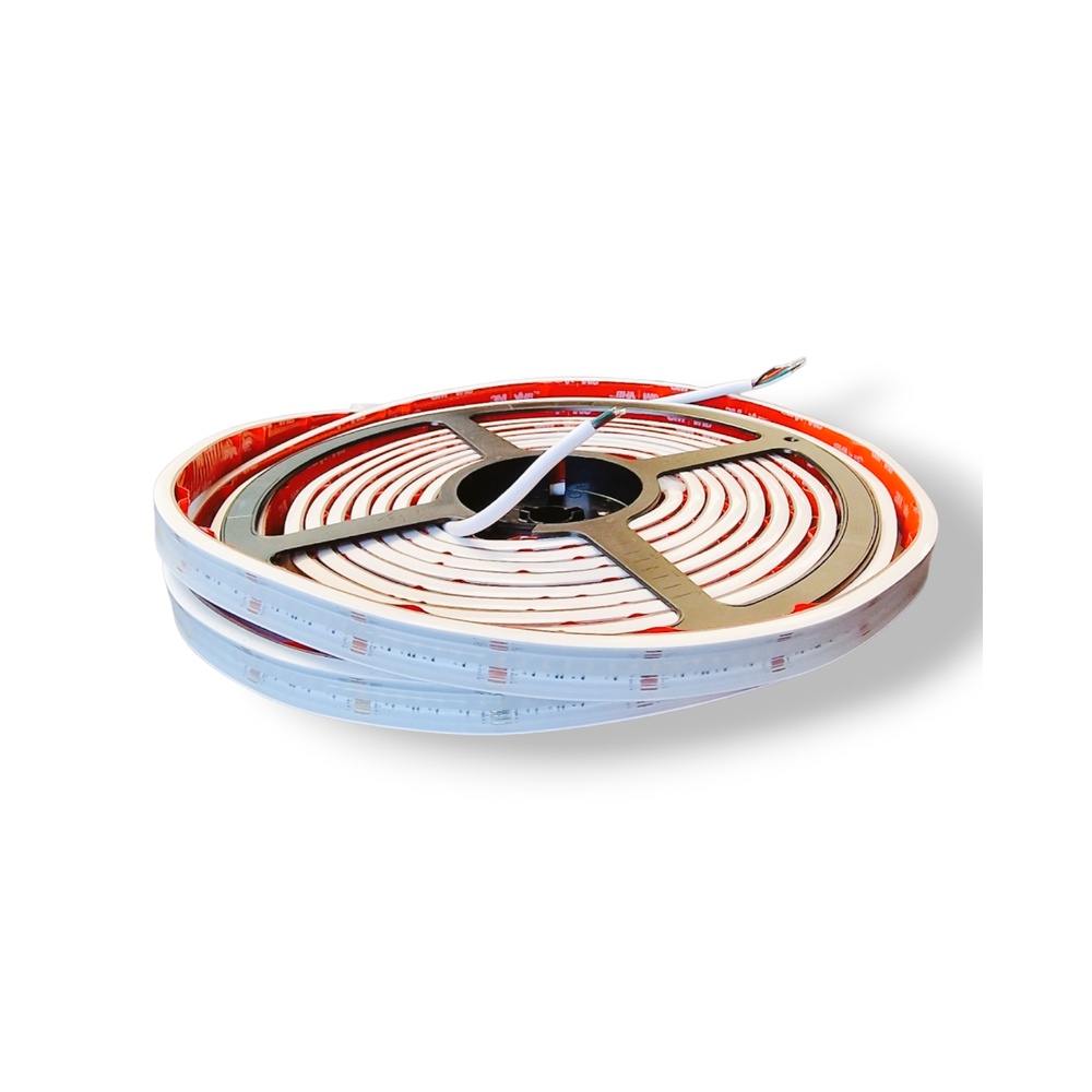 HiluX RGBW COB LED Strips - 24V - 16W - 620lm/m - RGB+2700K - CRI90+ - 5m - IP67