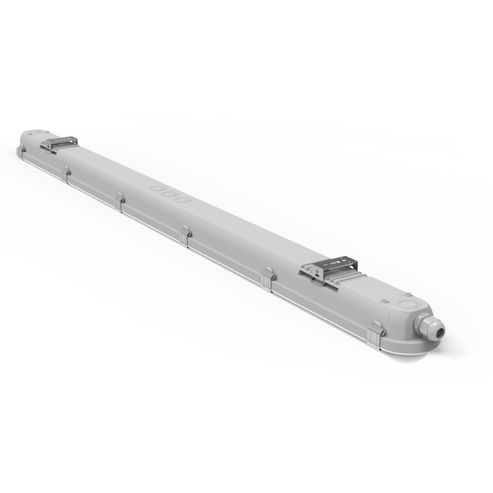 120 cm HiCRI 0-10V Armatur RA90 40W, Gennemfortrådet, IP65 - 5100lm
