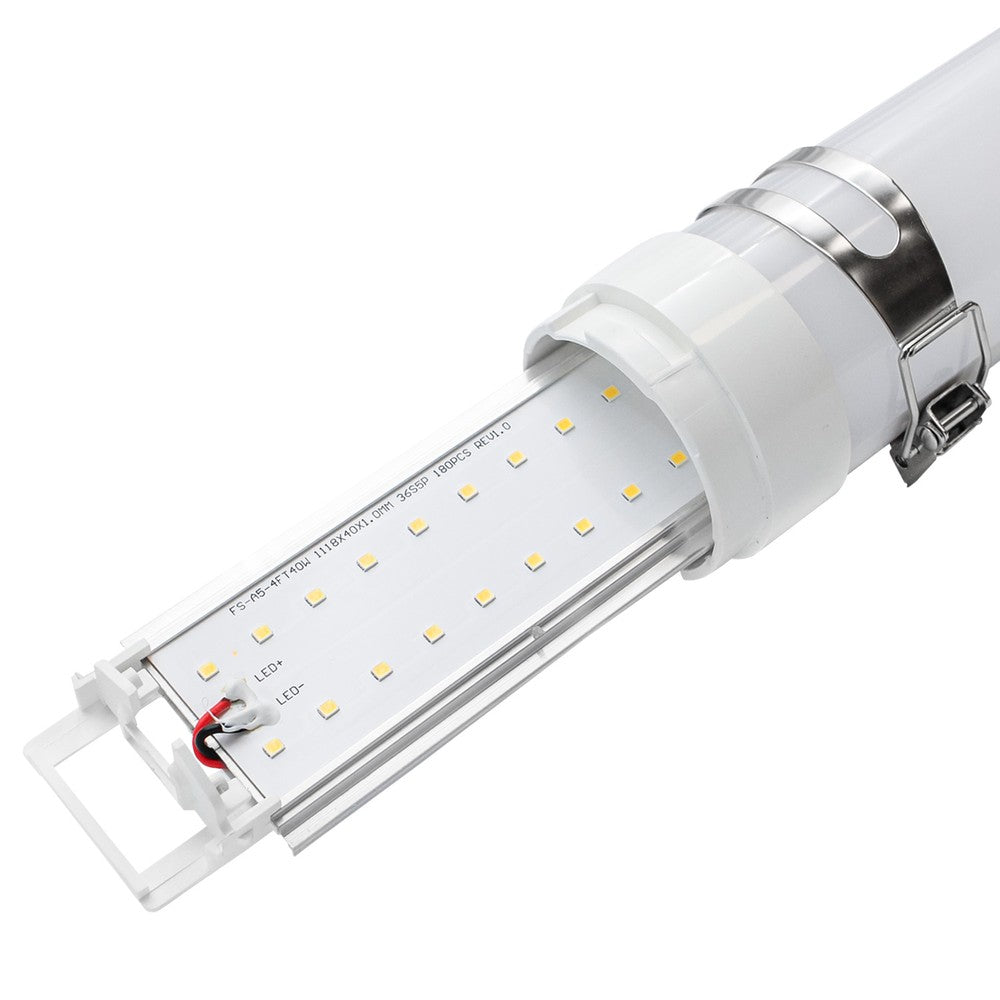 Dura66 60W LED armatur - 150 cm, IP66, Gennemfortrådet, IK10, 150lm/W