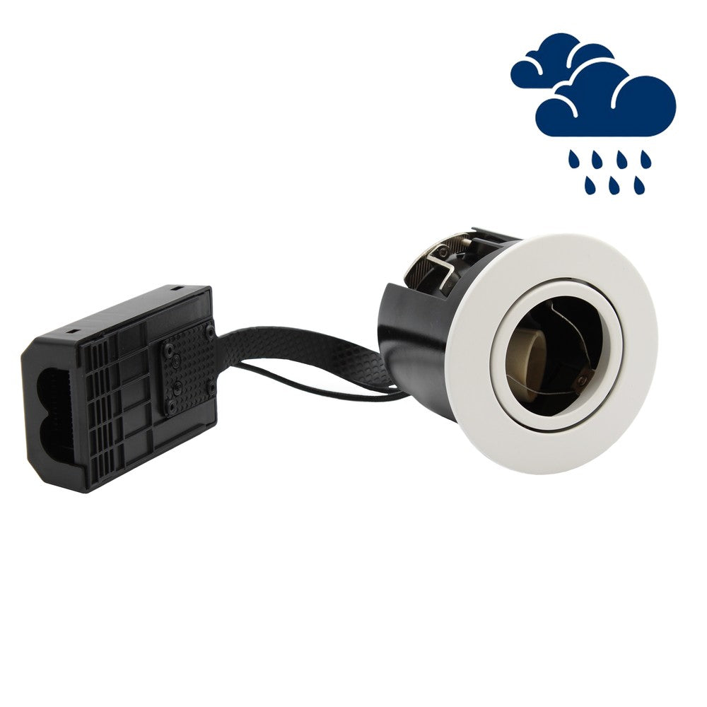 10 stk. LEDlife indbygningsspot Inno88 Udendørs - Inkl. 4,5W GU10, Hvid, IP44, godkendt i isolering