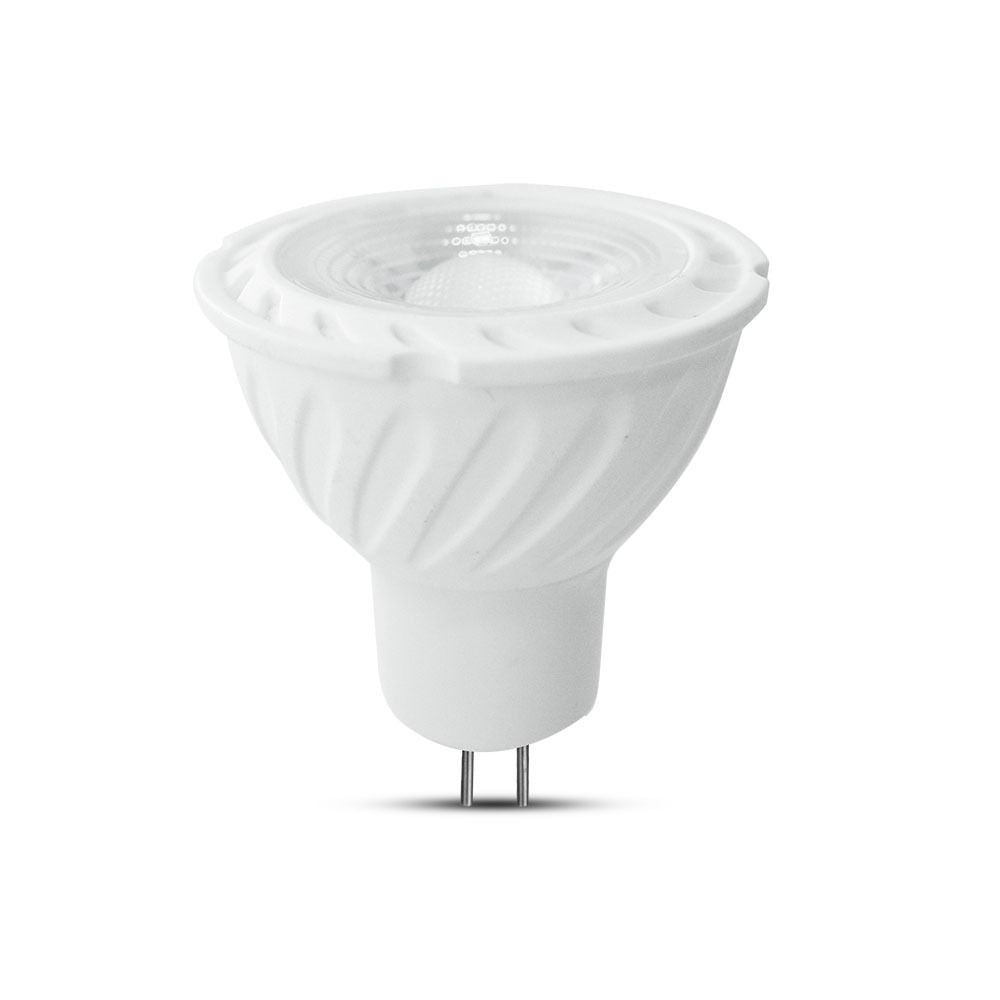 V-Tac 6,5W LED spotpære - Samsung LED chip, 12V, MR16 / GU5.3, erstatning for 55W, 450lm, RA80, 5 års garanti