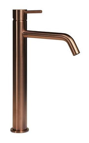 HÅNDVASKARMATUR BØRSTET BRONZE HØJ MODEL