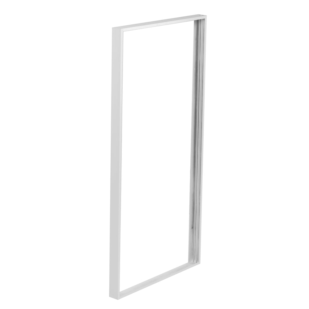 LED panel ramme 120x60 - Skrueløst samlesæt, hvid kant