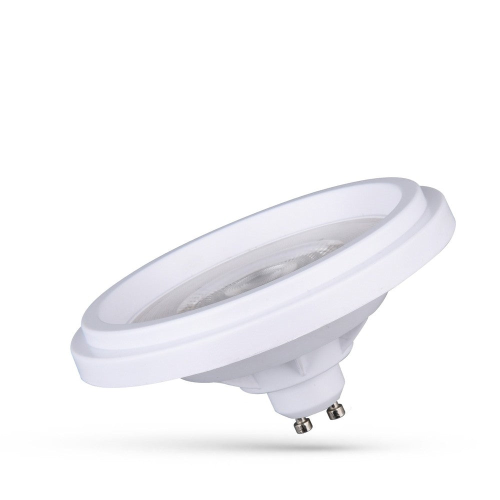 LED AR111 GU10 5,5W - 230V, Basic 2, 24° Varm Hvid, Hvid, Spectrum.