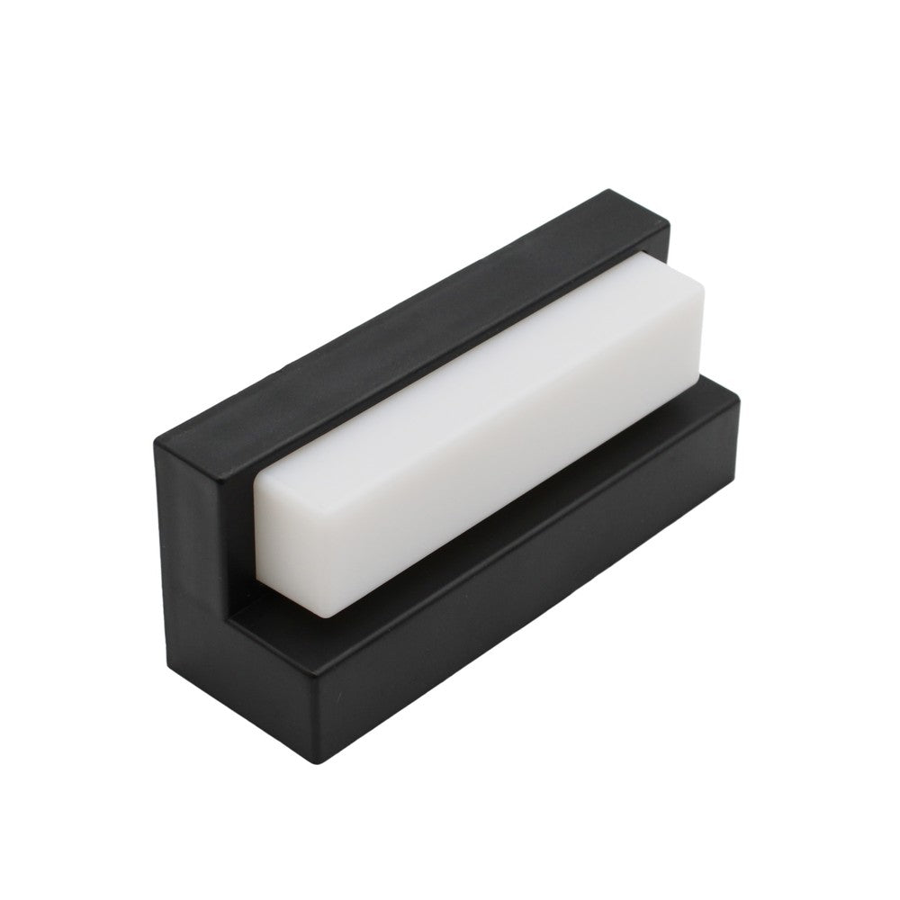 Solcelle sensor CCT væglampe - 3 lyskulører, sort, firkantet, skumringssensor, IP54, 2W