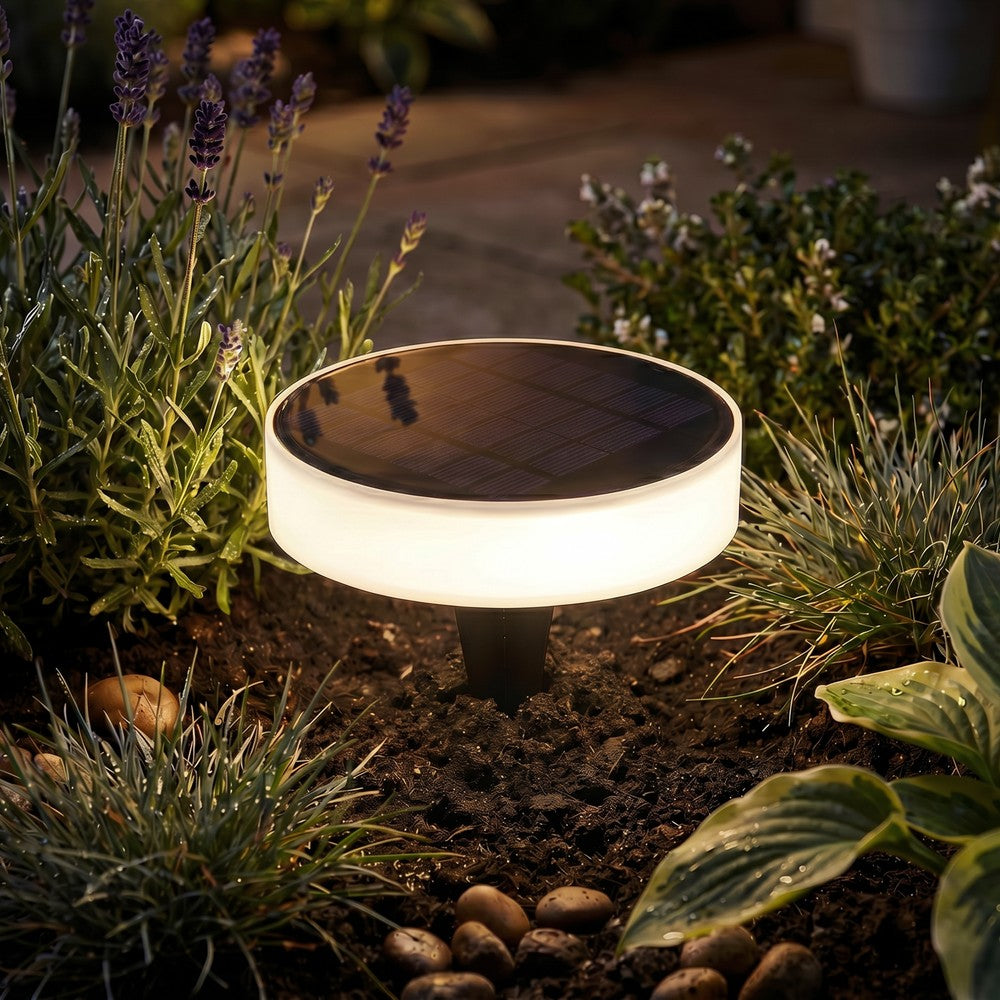 Solcelle sensor bedlys - Skumringssensor, spyd/væg montering IP65, 1.5W, energibesparende udendørs belysning