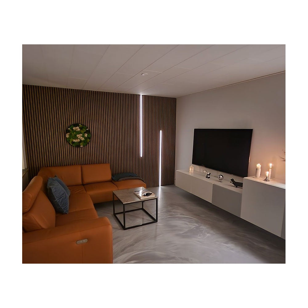 Akustikpanel med sort lys, 240cm, inkl. aluprofil og COB LED strip - 800lm