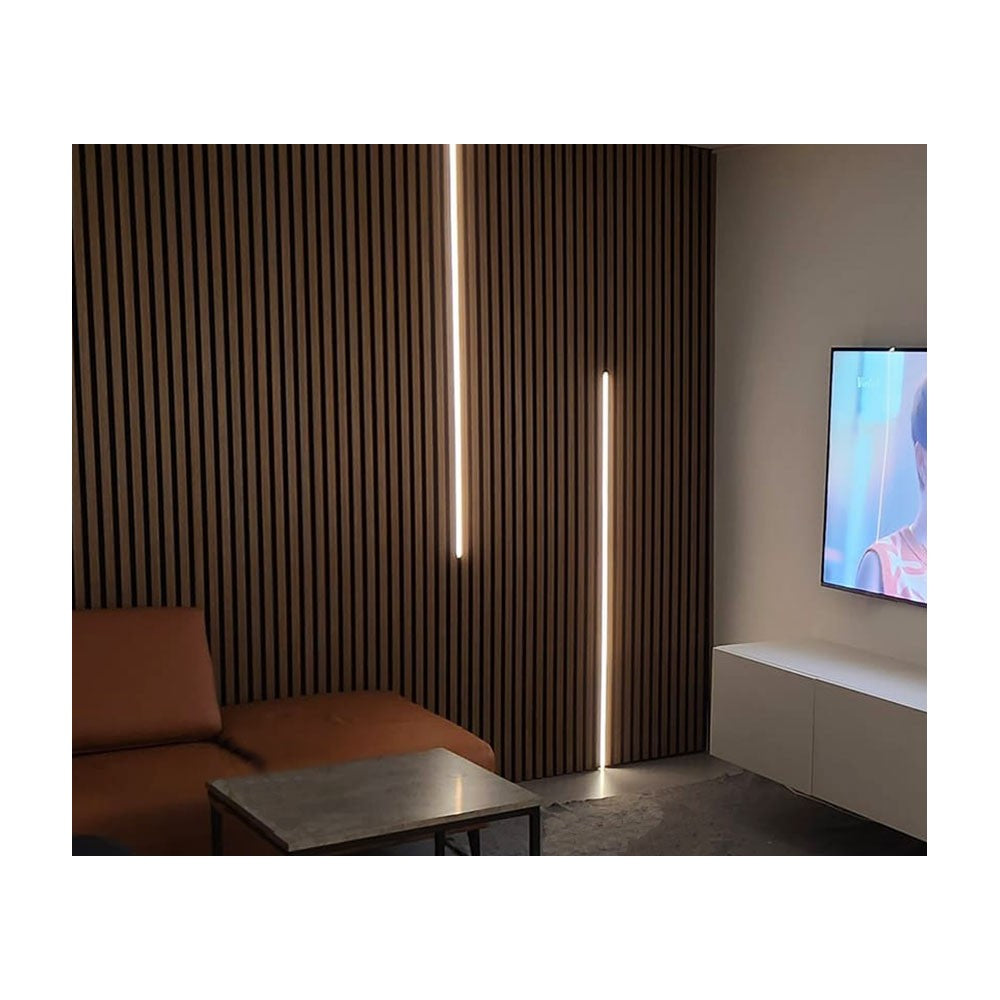 Akustikpanel med sort lys, 240cm, inkl. aluprofil og COB LED strip - 800lm